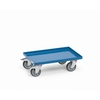 Euro box roller 13585 - 250 kg, platform size 610x410mm, steel plate